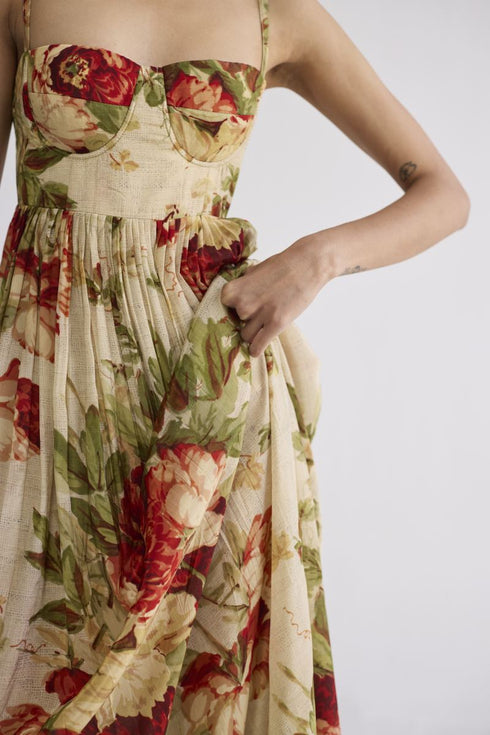 Sama crepe bralette dress