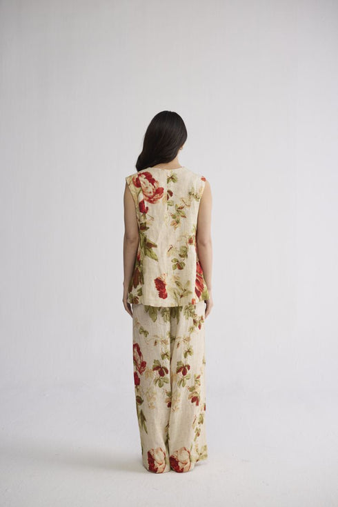 Sama panelled waistcoat and pants set