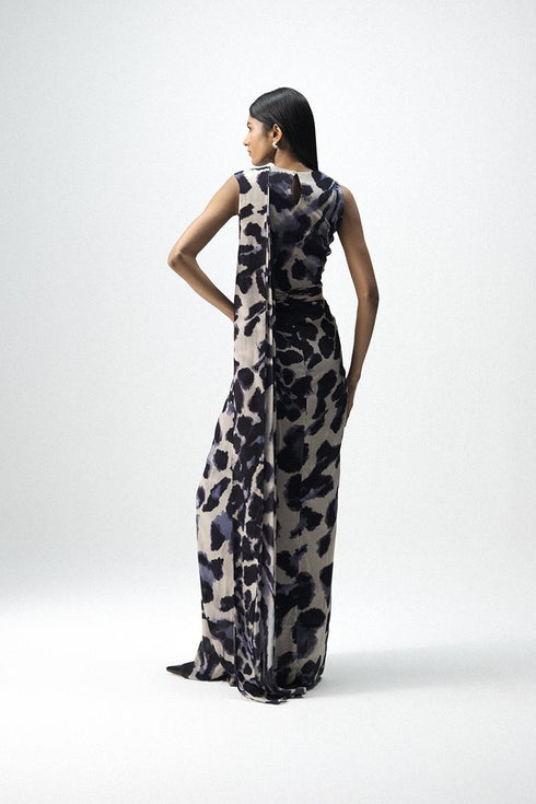 Samburu top and pre-draped sari set