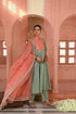 Sanganeri green kurta set