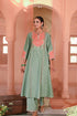 Sanganeri green kurta set