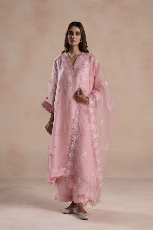 Sareena pink kurta set