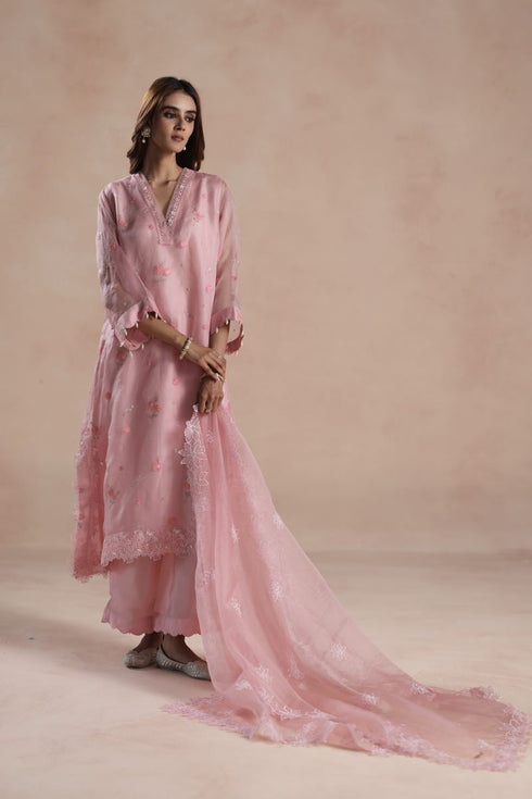 Sareena pink kurta set