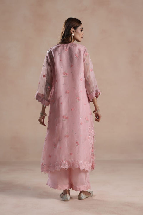 Sareena pink kurta set