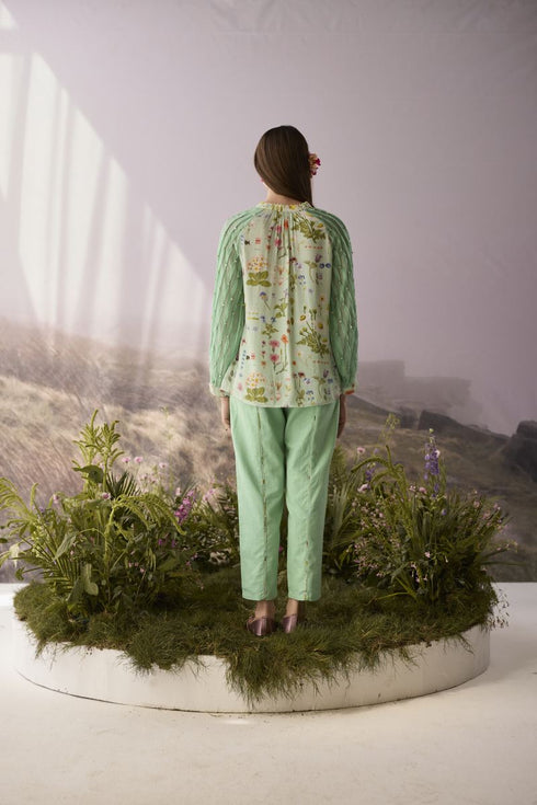 Seaglass floral shirt