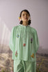 Seaglass pintuck top