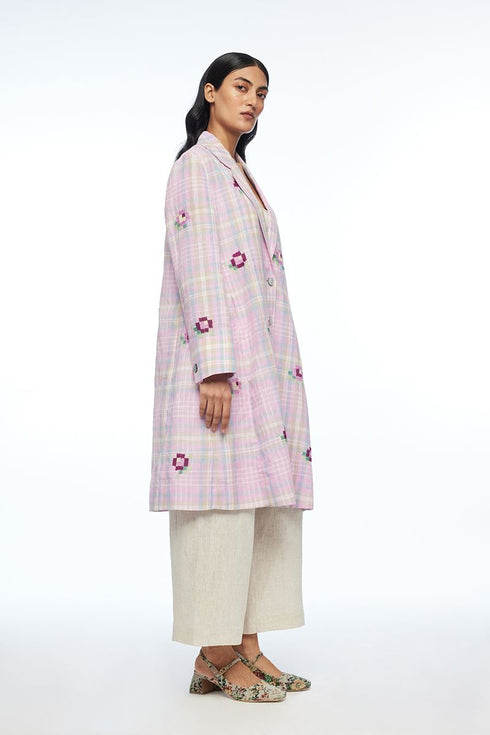 Serafinii multicolor checkered jacket