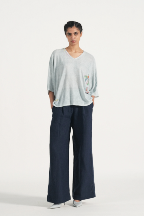 Seren sky blue top