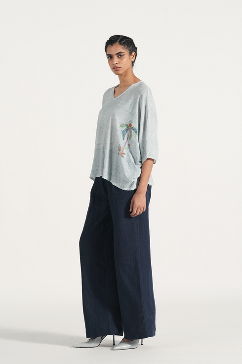 Seren sky blue top