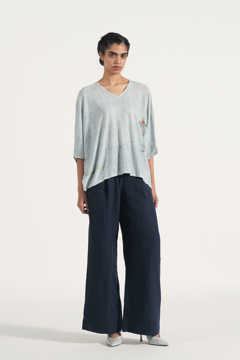 Seren sky blue top