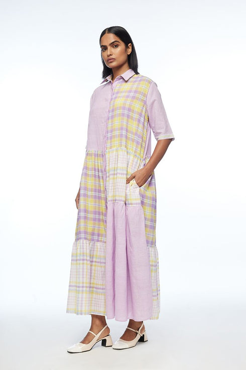 Setigera multicolor check dress