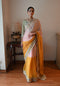 Shalimar Bagh pink and yellow Jhilmil sari