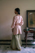 Shalimar Bagh pink anisha kurta with pista green Sharara