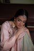 Shalimar Bagh pink anisha kurta with pista green Sharara