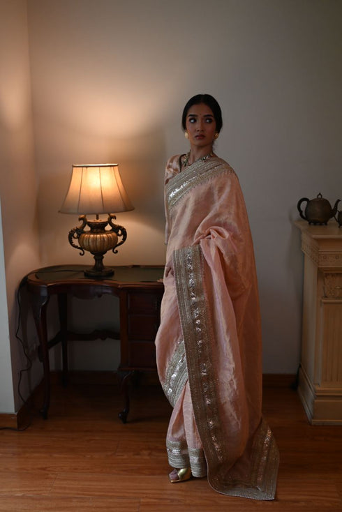 Shalimar Bagh pink sari