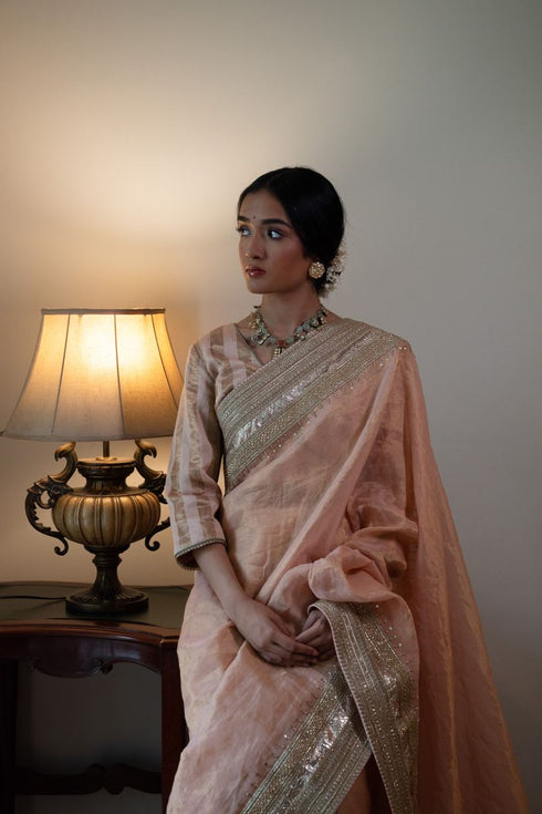 Shalimar Bagh pink sari