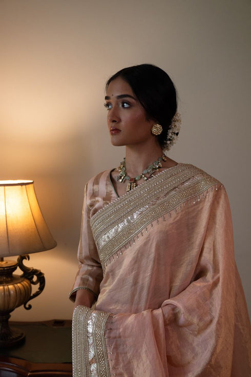 Shalimar Bagh pink sari