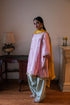 Shalimar Bagh pink sufi choga with pista green paki salwar