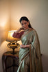 Shalimar Bagh sage green ashok sari