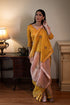 Shalimar Bagh yellow and pink chinar sari
