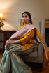 Shalimar Bagh yellow anisha kurta with pista green Sharara