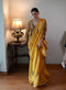 Shalimar Bagh yellow sati sari