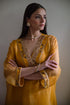 Shalimar Bagh yellow waahida kaftan