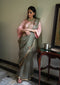 Shalimar nurjahan sage green sari