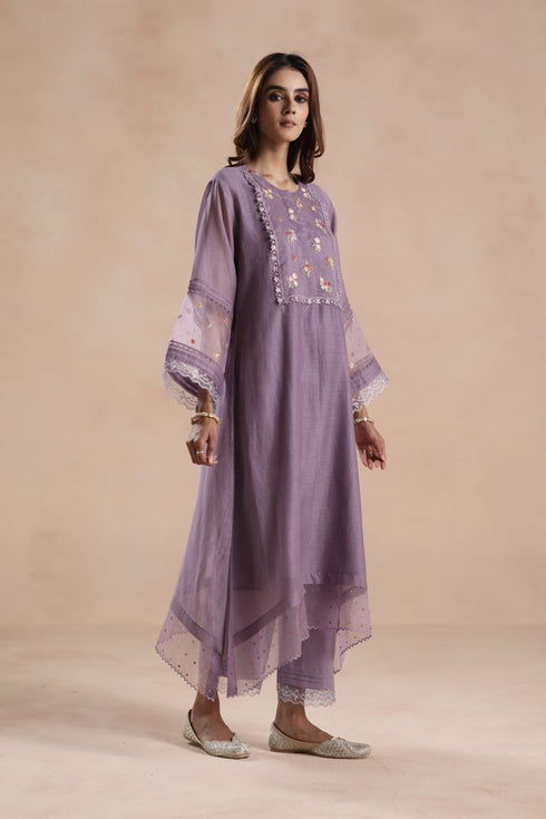 Siara purple kurta set