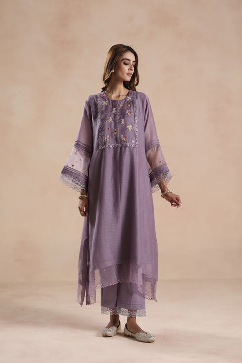 Siara purple kurta set
