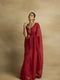 Sitara scarlet red sari set