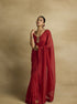 Sitara scarlet red sari set