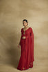 Sitara scarlet red sari set