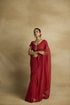 Sitara scarlet red sari set