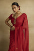 Sitara scarlet red sari set