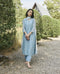Sky embroidered kurta set
