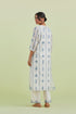 Sneha blue and off-white straight kurta set