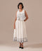 Snowflake drift dress with waistcoat