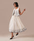 Snowflake drift dress with waistcoat