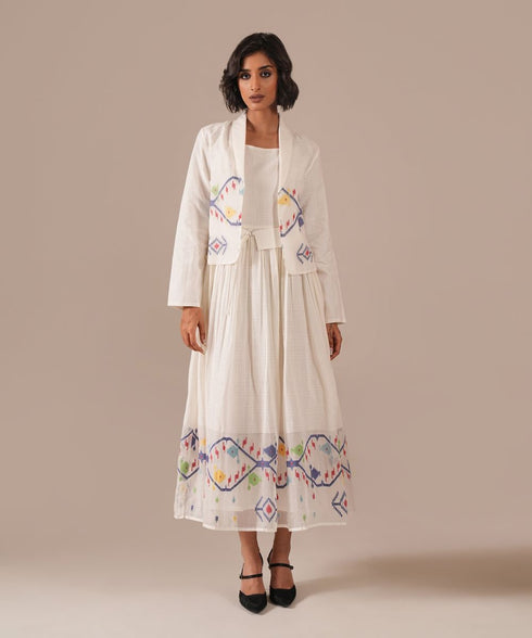 Snow petal jacket with dress