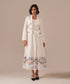 Snow petal jacket with dress