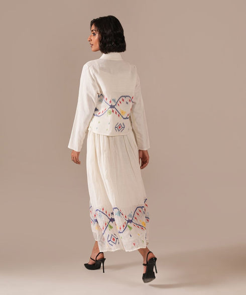 Snow petal jacket with dress