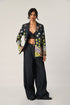 Sogdiana embroidered two-button jacket