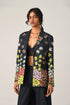 Sogdiana embroidered two-button jacket