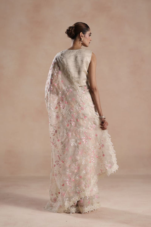 Solana ivory sari set