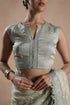 Solana light mint sari set