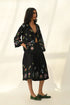 Stellata black cross stitch jacket