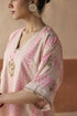 Stripe chaand blush pink kaftan set