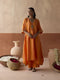 Stripe chaand marigold kaftan set