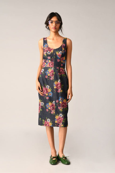 Stylosa embroidered corset dress